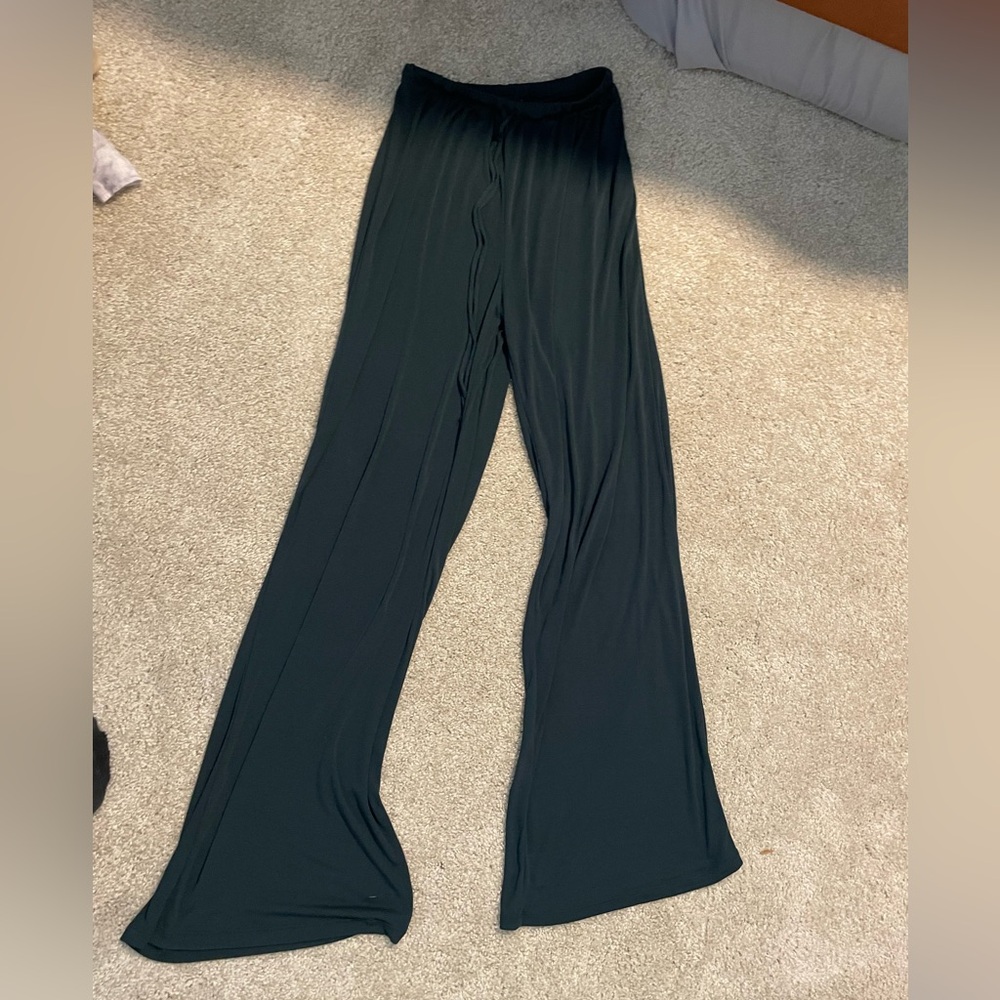 Zara Forest Green Wide Leg Pants